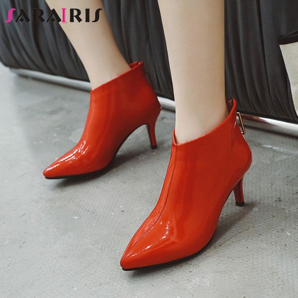 sarairis 2019 brand new large size 32-43 thin heels ankle boots woman shoes add fur pointed toe autumn winter shoes woman boots, Black
sarairis 2019 brand new large size 32-43 thin heels ankle boots woman shoes add fur pointed toe autumn winter shoes woman boots, Black