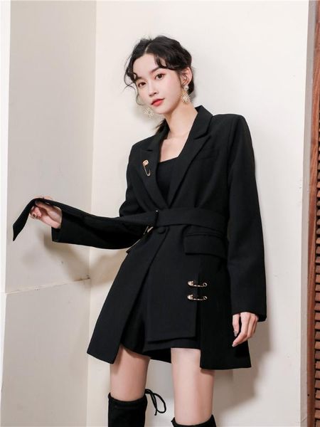 coat for women casaco feminino spring spring 2020 fashion trendy design one button black jacket, Tan;black
coat for women casaco feminino spring spring 2020 fashion trendy design one button black jacket, Tan;black