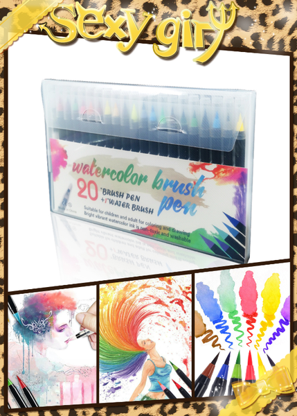 20pcs colors art marker pens watercolor brush pens for school supplies stationery drawing coloring books manga calligraphy
20pcs colors art marker pens watercolor brush pens for school supplies stationery drawing coloring books manga calligraphy