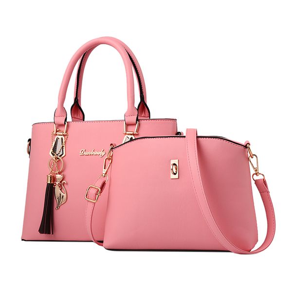fashion women handbags tote bag solid color soft leather shoulder bag handle satchel purse set 2pcs sweet bolsas mujer
fashion women handbags tote bag solid color soft leather shoulder bag handle satchel purse set 2pcs sweet bolsas mujer