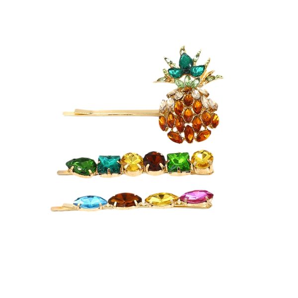 3 pcs/set pineapple hair clips minimalism fashion alloy colorful acrylic hairpins for women girls hair accessories, Golden;white
3 pcs/set pineapple hair clips minimalism fashion alloy colorful acrylic hairpins for women girls hair accessories, Golden;white