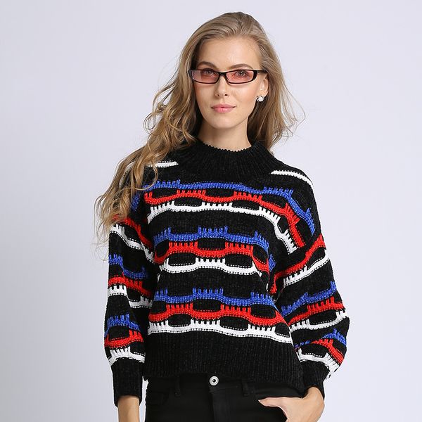 2019 autumn spring sweater women knit three quarter lantern sleeve loose basic pullover shirts pull femme thx700, White;black
2019 autumn spring sweater women knit three quarter lantern sleeve loose basic pullover shirts pull femme thx700, White;black