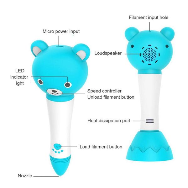 3d printing pen children wireless charging smart graffiti painting pen us type 1-3 files adjustable usb 2.0, Black;red
3d printing pen children wireless charging smart graffiti painting pen us type 1-3 files adjustable usb 2.0, Black;red