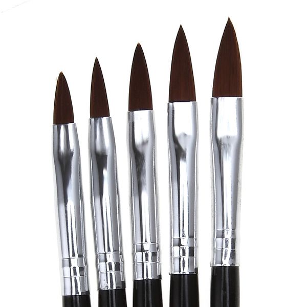5 pcs acrylic nail art brush flower painting pen uv gel drawing brush nail art tool cj666, Silver
5 pcs acrylic nail art brush flower painting pen uv gel drawing brush nail art tool cj666, Silver