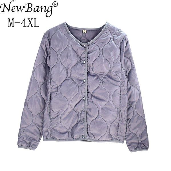 newbang brand plus size collarless coat women lightweight cotton coat winter warm linner with zipper feamale slim jackets, Black
newbang brand plus size collarless coat women lightweight cotton coat winter warm linner with zipper feamale slim jackets, Black
