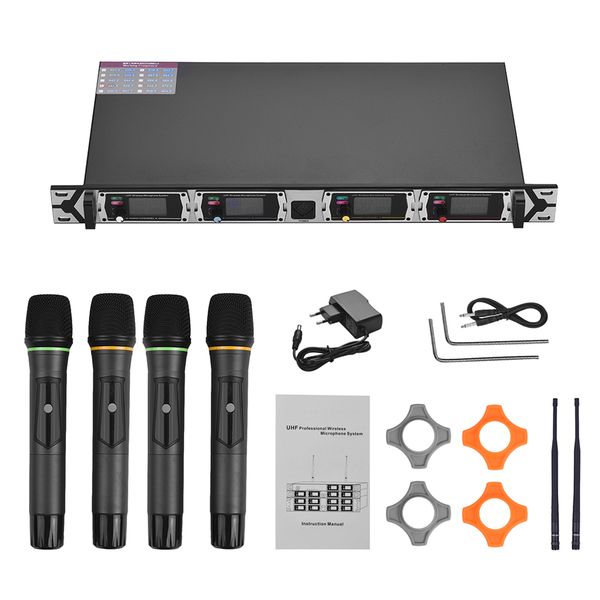 hot new muslady d4 профессиональный 4-канальный uhf беспроводная микрофонная система включает в себя 4 ручной mics + 1 стоечных приемник
hot new muslady d4 профессиональный 4-канальный uhf беспроводная микрофонная система включает в себя 4 ручной mics + 1 стоечных приемник