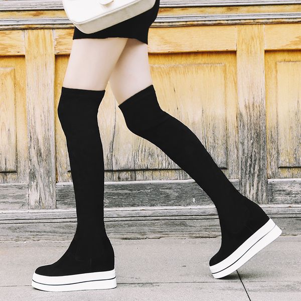 women's natural suede leather platform flats over the knee boots warm plush winter black slim long boots shoes sale
women's natural suede leather platform flats over the knee boots warm plush winter black slim long boots shoes sale