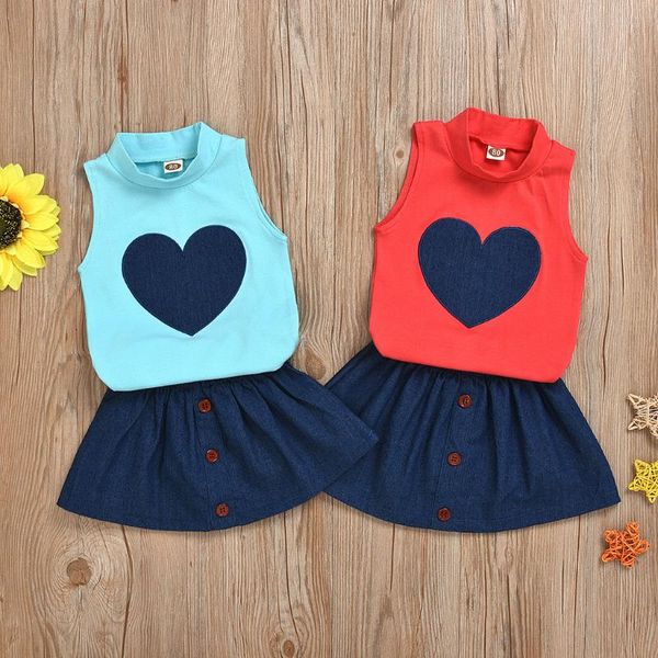 toddler baby girls summer clothes sleeveless oufits heart shaped denim skirt outfits baby girl summer clothes set 2020, White
toddler baby girls summer clothes sleeveless oufits heart shaped denim skirt outfits baby girl summer clothes set 2020, White