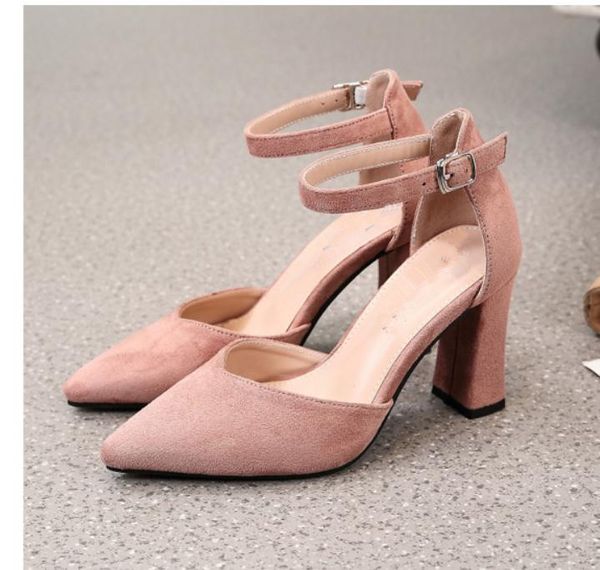 2020 spring and autumn summer with new style fashion high heel coarse heel pointed end suede women's shoes@mqwbh731, Black
2020 spring and autumn summer with new style fashion high heel coarse heel pointed end suede women's shoes@mqwbh731, Black
