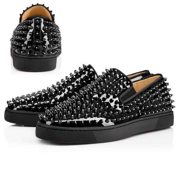 mens designer red bottoms studded spikes flats shoes online womens party lovers genuine leather sneakers size 36-47 cs08, Black
mens designer red bottoms studded spikes flats shoes online womens party lovers genuine leather sneakers size 36-47 cs08, Black