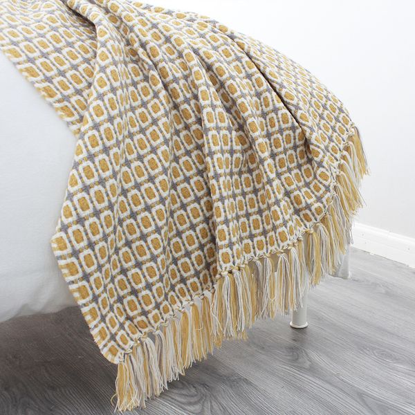 blankets knitted blanket nap small american crochet decorative line yellow checkered towel lb62904
blankets knitted blanket nap small american crochet decorative line yellow checkered towel lb62904