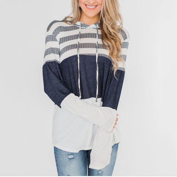 2019 autumn explosion models european and american women's sweater loose design hoodie pullover long sleeve hit color, Black
2019 autumn explosion models european and american women's sweater loose design hoodie pullover long sleeve hit color, Black