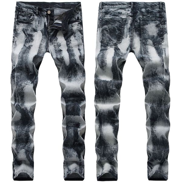 men's jeans 21 styles mens fold motorcycle pants straight slim fit ripped hole washed fashion trousers pencil street, Blue
men's jeans 21 styles mens fold motorcycle pants straight slim fit ripped hole washed fashion trousers pencil street, Blue