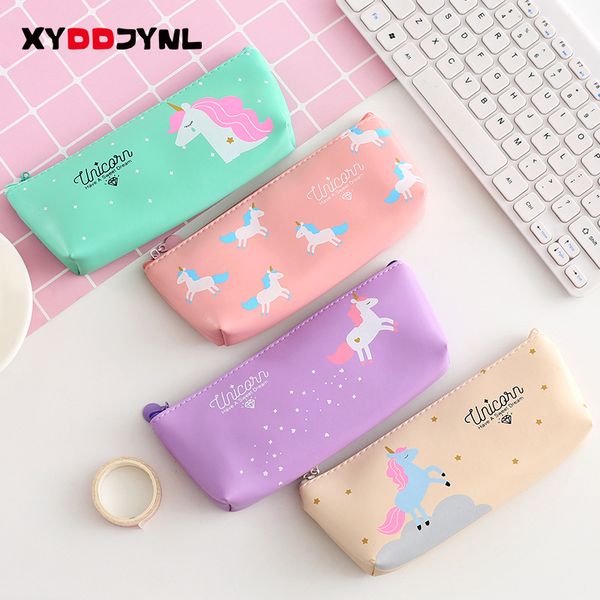 1pcs pu leather pencil bag cute kawaii unicorn creative pen bag korean stationery student school supply trousse ecole pour stylo
1pcs pu leather pencil bag cute kawaii unicorn creative pen bag korean stationery student school supply trousse ecole pour stylo