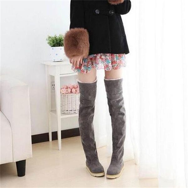 2019 new winter new korean snow boots simple and comfortable plus velvet warm flat women's over the knee long boots, Black
2019 new winter new korean snow boots simple and comfortable plus velvet warm flat women's over the knee long boots, Black