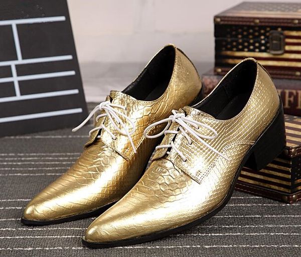 european pointed toe gold leather men dress shoes lace-up runway massage chunky heel party/wedding men shoes, Black
european pointed toe gold leather men dress shoes lace-up runway massage chunky heel party/wedding men shoes, Black