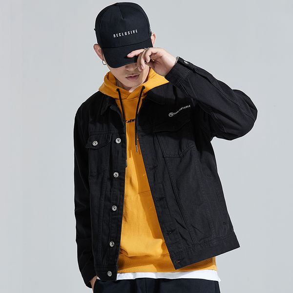 vomint autumn new men's jacket casual long washed cotton button multi-pocket lapel denim thin jacket, Black;brown
vomint autumn new men's jacket casual long washed cotton button multi-pocket lapel denim thin jacket, Black;brown