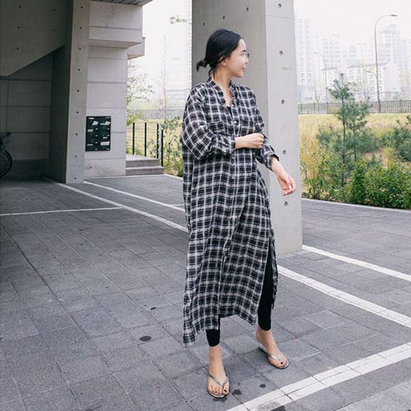 yourseason casual plaid loose woman long and blouses 2020 summer autumn v-neck full sleeve ladies cardigan slits shirts, White
yourseason casual plaid loose woman long and blouses 2020 summer autumn v-neck full sleeve ladies cardigan slits shirts, White