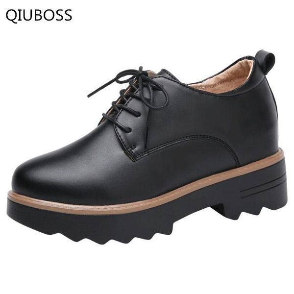 qiuboss fashion women leather 7cm platform shoes height increasing ladies flats shoes spring classic famous flat q158, Black
qiuboss fashion women leather 7cm platform shoes height increasing ladies flats shoes spring classic famous flat q158, Black