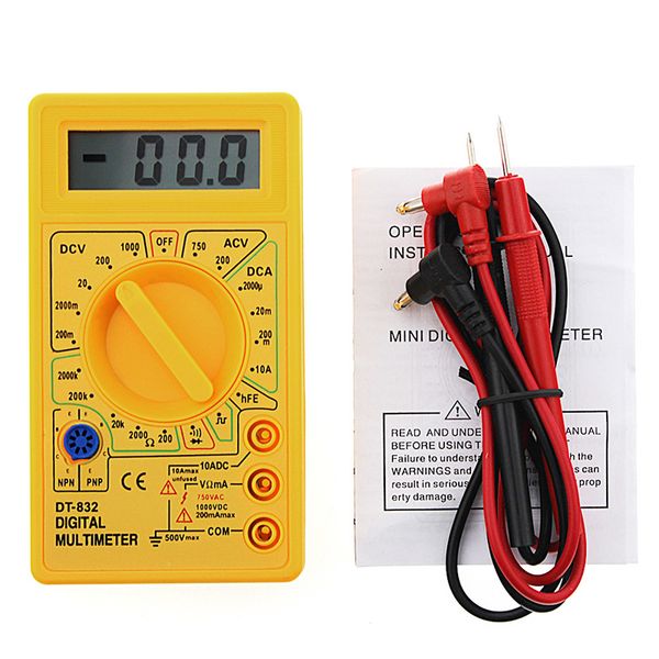 digital multimeter lcd dc ac voltmeter ammeter ohm professional dt832ransistor tester tools
digital multimeter lcd dc ac voltmeter ammeter ohm professional dt832ransistor tester tools
