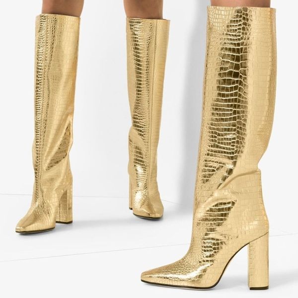 women boots gold crocodile skin texture embossed cowhide shoes fashion zip lady heels 2019 new designer brand women shoes t200425, Black
women boots gold crocodile skin texture embossed cowhide shoes fashion zip lady heels 2019 new designer brand women shoes t200425, Black