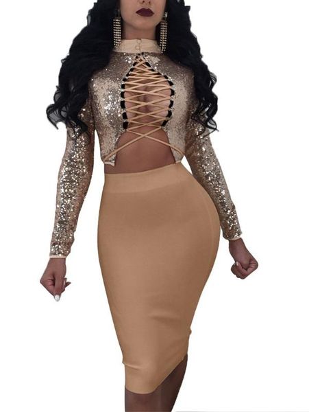 women 2 pieces sets crop pencil skirts sequined dinner party celebrity shining bodycon hollow out drawstring clubwear, White
women 2 pieces sets crop pencil skirts sequined dinner party celebrity shining bodycon hollow out drawstring clubwear, White