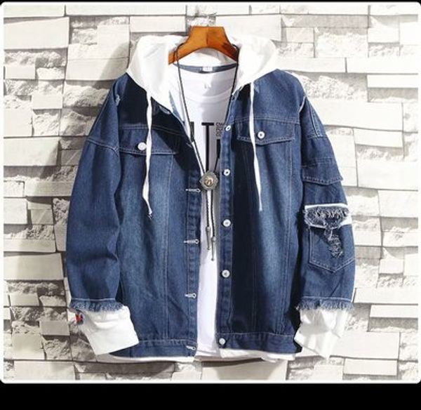 fashion mens denim jacket with hooded for autumn and winter new arrival men casual streetwear jackets mens clothes, Black;brown
fashion mens denim jacket with hooded for autumn and winter new arrival men casual streetwear jackets mens clothes, Black;brown