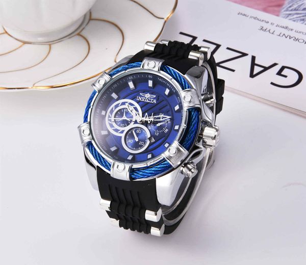 2020 invicta luxury gold wrist watch all sub dials working men sport quartz watches chronograph auto date rubber band watch for male gift 3d, Slivery;brown
2020 invicta luxury gold wrist watch all sub dials working men sport quartz watches chronograph auto date rubber band watch for male gift 3d, Slivery;brown
