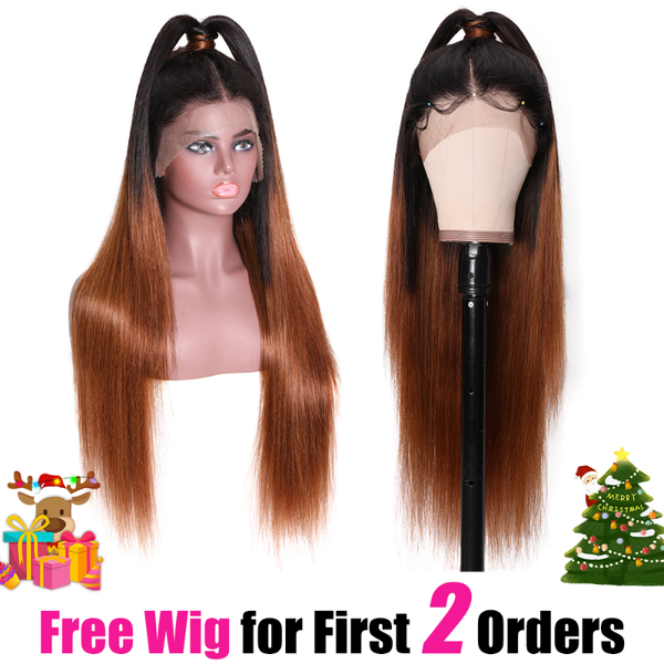 ali julia hair ombre color wigs brazilian straight human hair lace front wig 150% density 13*6 12-24 inch remy, Black;brown
ali julia hair ombre color wigs brazilian straight human hair lace front wig 150% density 13*6 12-24 inch remy, Black;brown