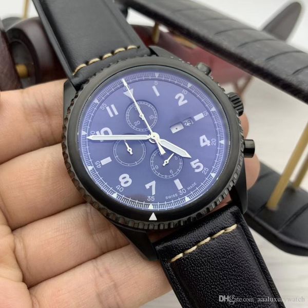 aviator 8 curtiss warhawk chronograph quartz black dial daydate mens watch complete calendar watches luminous hands and markers wristwatches, Slivery;brown
aviator 8 curtiss warhawk chronograph quartz black dial daydate mens watch complete calendar watches luminous hands and markers wristwatches, Slivery;brown