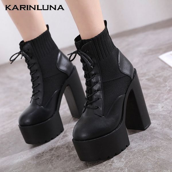 karin new fashion 2020 lace up ankle boots women shoes chunky high heels platform concise shoes woman boots, Black
karin new fashion 2020 lace up ankle boots women shoes chunky high heels platform concise shoes woman boots, Black