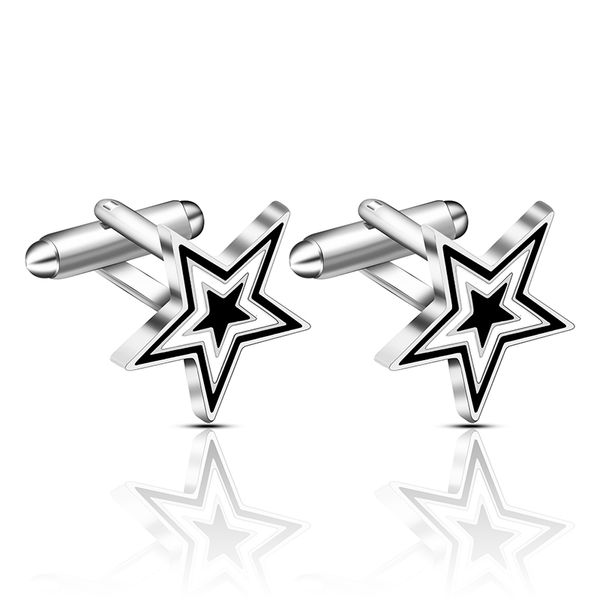 exquisite quality zinc alloy cufflinks five-pointed star pattern french suit suit inch shirt gentleman cufflinks jewelry, Silver
exquisite quality zinc alloy cufflinks five-pointed star pattern french suit suit inch shirt gentleman cufflinks jewelry, Silver