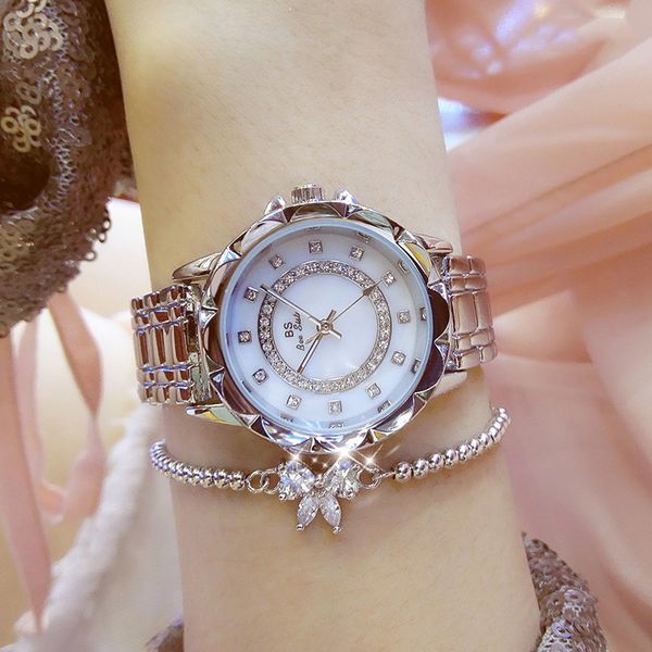 new women watches diamond women bracelet watch silver fashion ladies dress wrist watch female clock, Slivery;brown
new women watches diamond women bracelet watch silver fashion ladies dress wrist watch female clock, Slivery;brown