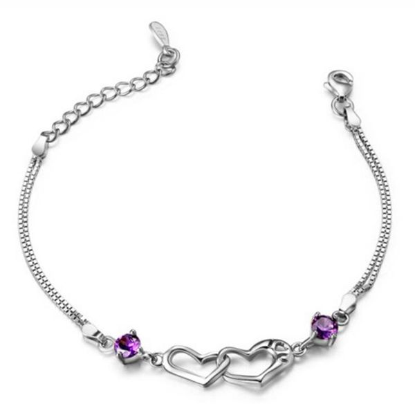 925 sterling silver bracelets for women lucky lovely heart silver chain bracelet pulseira gift wedding jewelry sy272, Golden;silver
925 sterling silver bracelets for women lucky lovely heart silver chain bracelet pulseira gift wedding jewelry sy272, Golden;silver