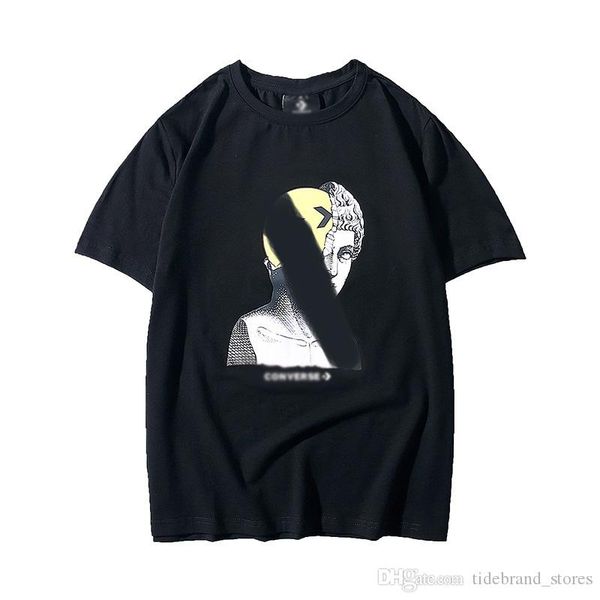new the unique men's short-sleeved fashion designer in the spring and summer of 19ss creates a unique and distinctive t-shirt, White;black
new the unique men's short-sleeved fashion designer in the spring and summer of 19ss creates a unique and distinctive t-shirt, White;black