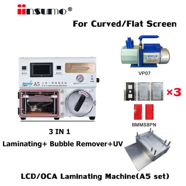 novecel a5 set 3 in 1 lcd screen laminating bubble remover uv for mobile phone curved / flat screen lamination
novecel a5 set 3 in 1 lcd screen laminating bubble remover uv for mobile phone curved / flat screen lamination