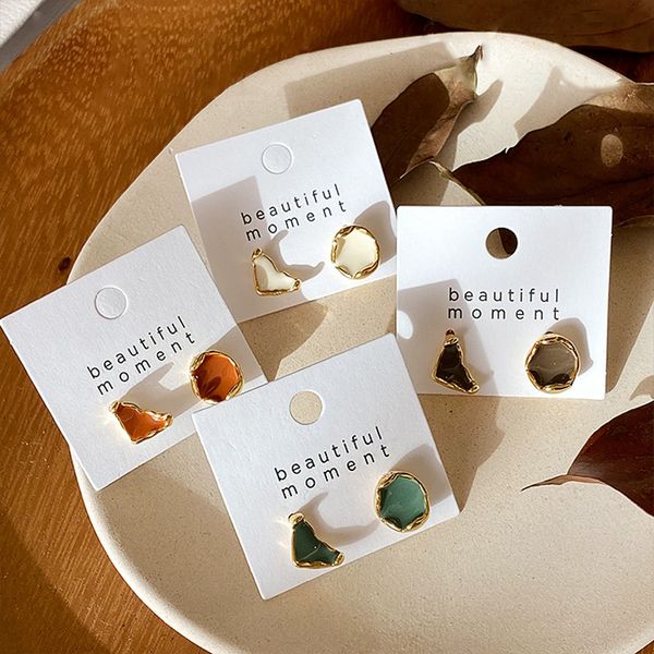 mengjiqiao vintage colorful irregular asymmetric cute stud earrings for women girl fashion oil brincos jewelry, Golden;silver
mengjiqiao vintage colorful irregular asymmetric cute stud earrings for women girl fashion oil brincos jewelry, Golden;silver