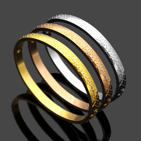 luxury style titanium steel g checked curved love bracelets & bangles for woman men rose gold cuff bangles fashion jewelry wholesale, Black
luxury style titanium steel g checked curved love bracelets & bangles for woman men rose gold cuff bangles fashion jewelry wholesale, Black