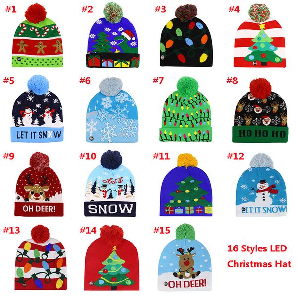 15 styles led light christmas knitted hats santa snowman reindeer xmas flashing party cap kids gift ing
15 styles led light christmas knitted hats santa snowman reindeer xmas flashing party cap kids gift ing