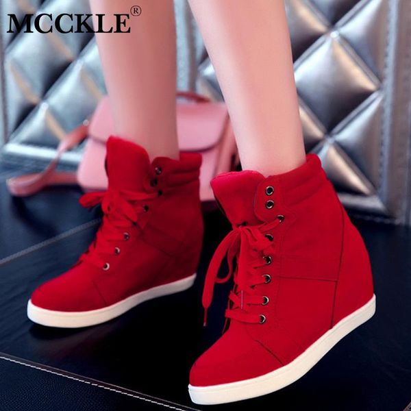 mcckle women classic ankle boots woman autumn platform ladies casual lace up boots women's height increasing female shoes, Black
mcckle women classic ankle boots woman autumn platform ladies casual lace up boots women's height increasing female shoes, Black