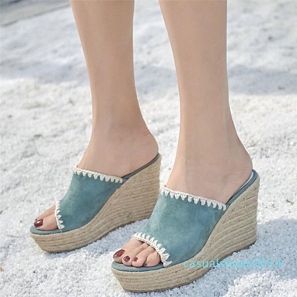 punk slippers women genuine leather platform wedges high heel gladiator sandals female pull on peep toe summer party pumps shoes c14, Black
punk slippers women genuine leather platform wedges high heel gladiator sandals female pull on peep toe summer party pumps shoes c14, Black