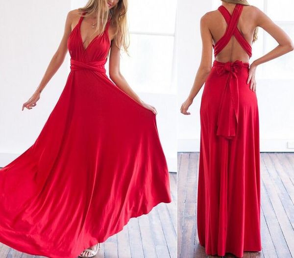 31 colors women wrap convertible boho club dress bandage long dress party bridesmaids multi-wear multi-rope cross backless dress gift, White;black
31 colors women wrap convertible boho club dress bandage long dress party bridesmaids multi-wear multi-rope cross backless dress gift, White;black