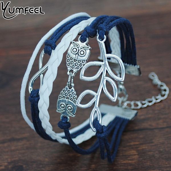 yumfeel new vintage silver color owl multi layer bracelets women jewelry gifts, Black
yumfeel new vintage silver color owl multi layer bracelets women jewelry gifts, Black