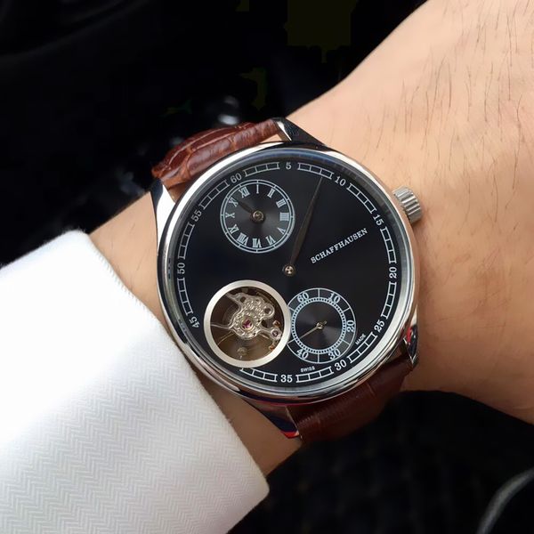 Original Brand Men's Watches aaa Mechanical Hand-winding Watches Brown Leather Strap Black Dial 316L Stainless Steel Case Mens Watches F301
Original Brand Men's Watches aaa Mechanical Hand-winding Watches Brown Leather Strap Black Dial 316L Stainless Steel Case Mens Watches F301