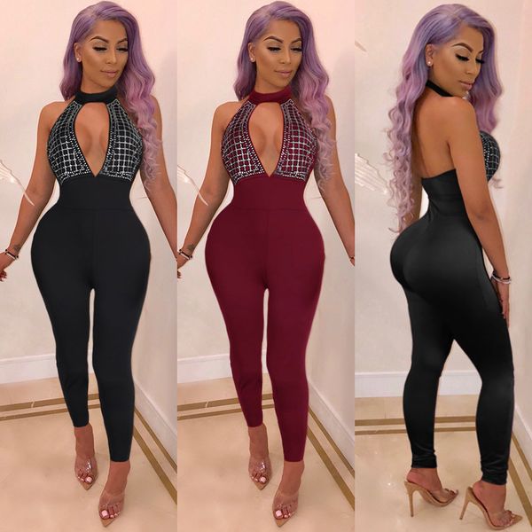 slim drilling solid color wrapped chest coveralls nightclub clothing women's jumpsuits rompers long pants trousers, Black;white
slim drilling solid color wrapped chest coveralls nightclub clothing women's jumpsuits rompers long pants trousers, Black;white