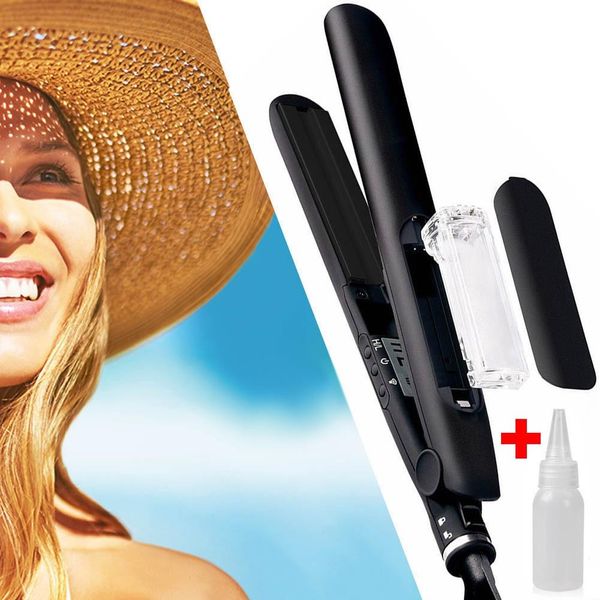 bellylady professional electronic hair straightener irons adjustable temperature ceramic flat straightening styling tools, Black
bellylady professional electronic hair straightener irons adjustable temperature ceramic flat straightening styling tools, Black