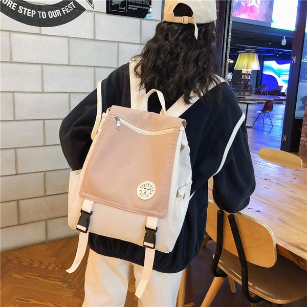 schoolbag female new small fresh green contrast color backpack waterproof casual cute campus college student backpack
schoolbag female new small fresh green contrast color backpack waterproof casual cute campus college student backpack