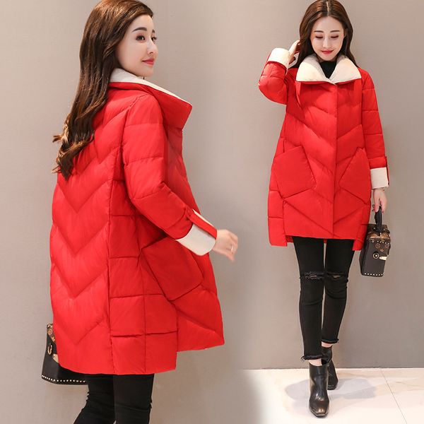 hangzhou production women's dress 2018 new style winter cotton-padded clothes women's korean-style bright red loose medium lengt, Blue;black
hangzhou production women's dress 2018 new style winter cotton-padded clothes women's korean-style bright red loose medium lengt, Blue;black