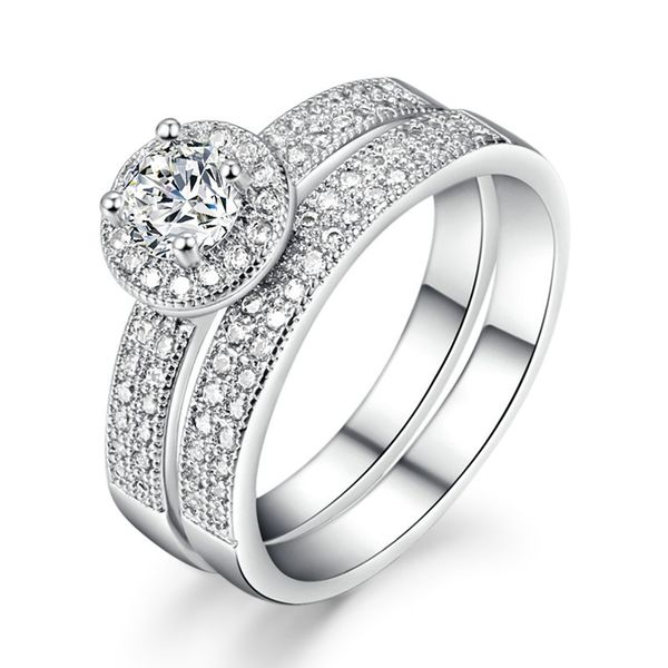 2019 new wedding ring set for women luxury cubic zirconia 2 rounds bijoux silver color fashion jewelry chirstmas gift, Slivery;golden
2019 new wedding ring set for women luxury cubic zirconia 2 rounds bijoux silver color fashion jewelry chirstmas gift, Slivery;golden