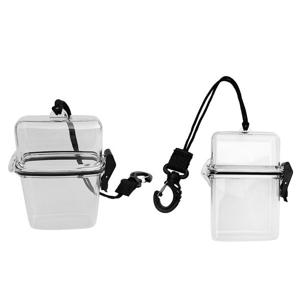 2x diving dry box, floating watertight case container cash money holder for outdoor sports
2x diving dry box, floating watertight case container cash money holder for outdoor sports